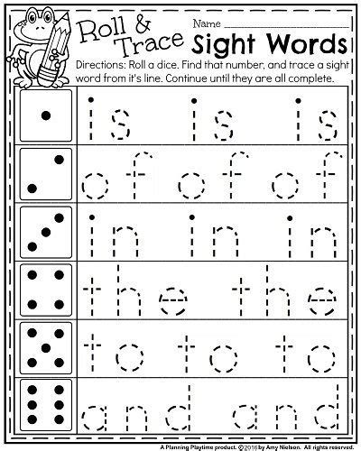 110 Printable Preschool Worksheets & Easy Activities For In Sight Word Worksheet, Fun Homeschool Activities Kindergarten, Sight Word Activities Kindergarten, Beginning Sight Words, Back To School Kindergarten, Preschool Sight Words, Kindergarten Prep, Teaching Sight Words, Kindergarten Ela