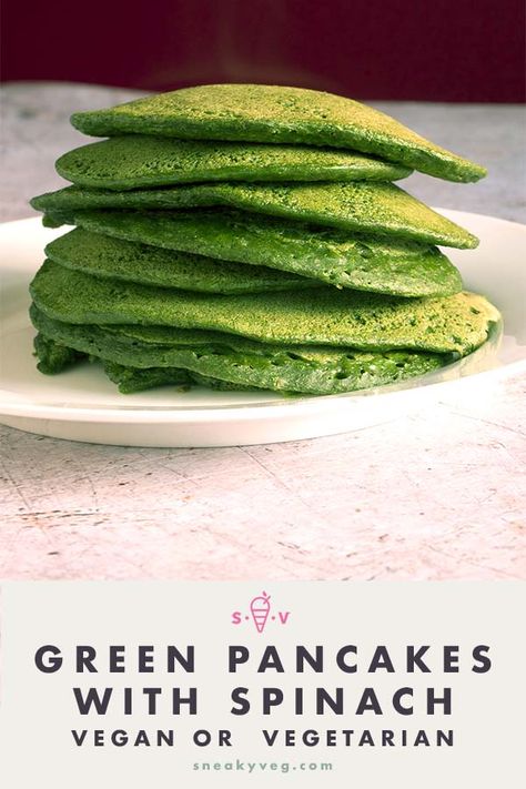 These wonderfully vibrant green pancakes get their colour from a healthy dose of spinach - there's no food colouring in sight. Baby Spinach Pancakes, Vegan Baby Led Weaning, Vegan Baby Food, Baby Spinach Recipes, Spinach Recipes Vegan, Budget Vegan, Green Pancakes, Spinach Pancakes, Autumn Recipes Vegetarian