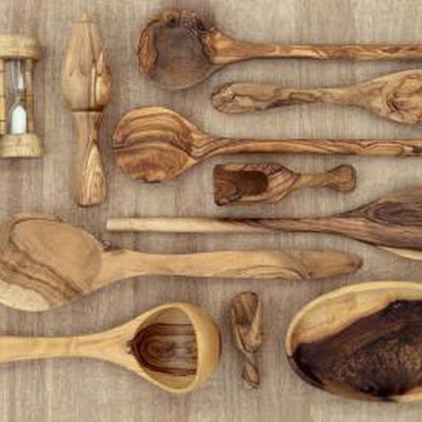 Olive Wood Kitchen, Wood Cooking Utensils, Wood Kitchen Utensils, Olive Wood Bowl, Wood Utensils, Wood Statues, Wood Spoon, Wood Products, Home Maintenance