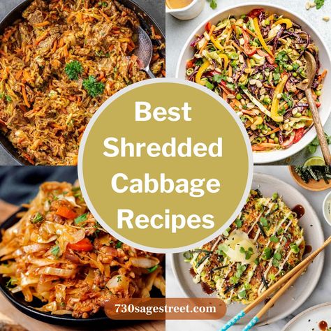 Explore all the delicious ways to use shredded cabbage with the help of these Amazing Shredded Cabbage Recipes. Keto Shredded Cabbage Recipes, Soup With Shredded Cabbage, Meals With Shredded Cabbage, Bagged Cabbage Recipes, What To Do With Shredded Cabbage, Leftover Cooked Cabbage Recipes, What To Make With Shredded Cabbage, Uses For Shredded Cabbage, Cabbage Freezer Meals