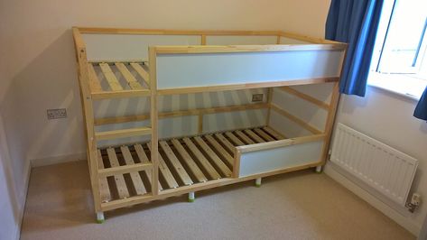 Kura, Trofast & Stuva Bed Hack Bunk Bed Hacks, Kura Bed Hack, Ikea Bunk Bed, Ikea Kura Hack, Trofast Ikea, Ikea Bed Hack, Cama Ikea, Ikea Kura Bed, Murphy Bed Ikea