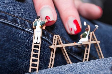 Tiny People Photography, Tanaka Tatsuya, Tatsuya Tanaka, Mini People, Miniature Calendar, Miniature People, Photo Macro, Miniature Photography, Tiny People