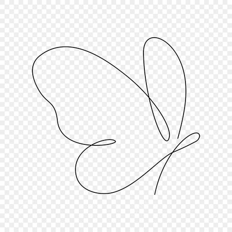 Png Butterfly, Butterfly Png, Butterfly Vector, Minimal Butterfly Drawing, Line Art Design Butterfly, Outline Of A Butterfly, Butterfly Simple Outline, Single Line Butterfly Drawing, Aesthetic Butterfly Outline