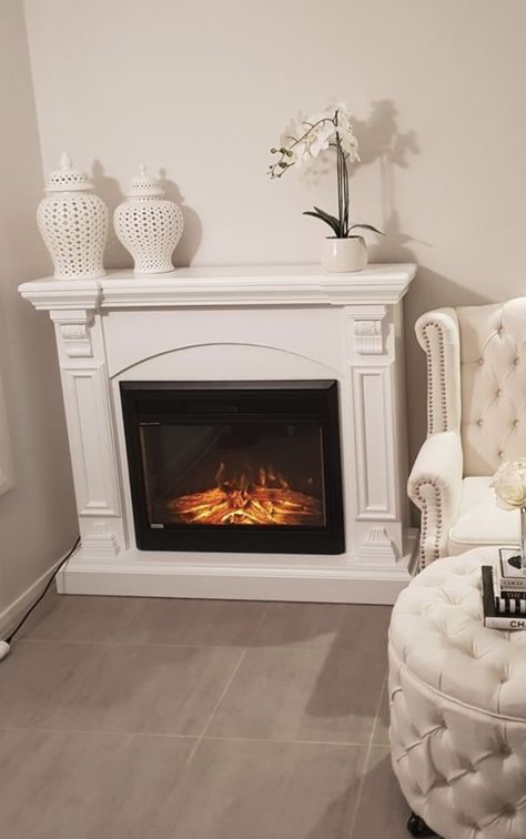 Fake Fireplace, Fire Places, Modern Fireplace, Fireplace, Living Room, Quick Saves, Home Decor, Home Décor, Natal