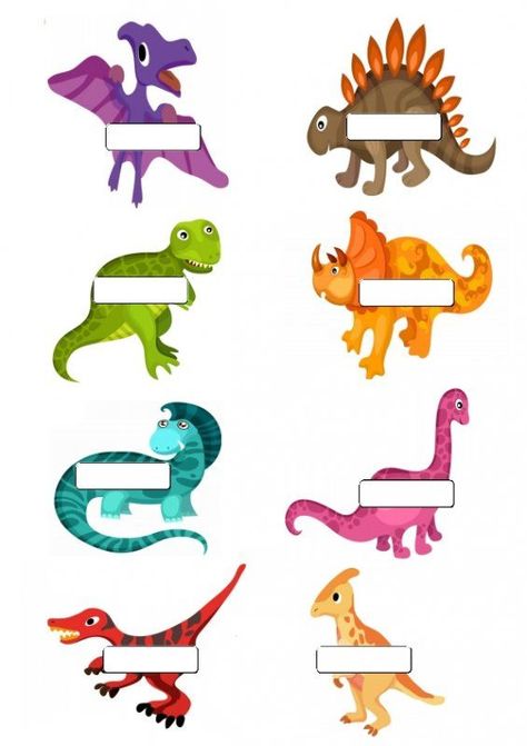 Fossil Fighters: Frontier Cut Out Activity - Play Nintendo. 7E5 Dinosaur Name Tags, Preschool Name Tags, Cubby Name Tags, Dinosaur Classroom, Cubby Tags, Dinosaur Craft, Dinosaur Name, Dinosaur Party Invitations, Preschool Names