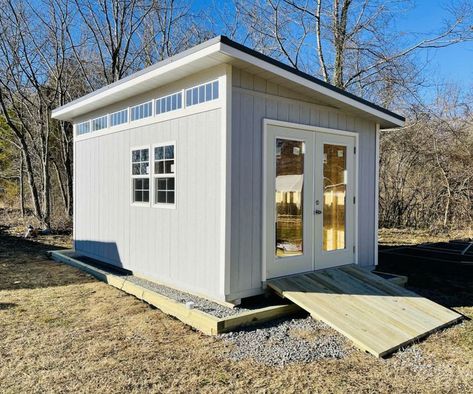 5 Things You Should Know About Shed To Office Conversions! We serve Charlotte, NC by building custom home office sheds! 10x10 10x12 10x14 10x16 sizes! Design & Order Online! Visit Our Store! https://shedsbydesign.com/uncategorized/5-things-you-should-know-about-shed-to-office-conversions/ Home Office Shed, 10x12 Shed, Sheds Ideas Backyard, Backyard Guest Houses, Shed Blueprints, Office Shed, Build Your Own Shed, Craft Shed, Shed Ideas