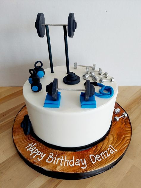 Weight Lifter Cake, Weight Cake Gym, Weightlifting Cake, Baba Cake, Building Cake, Man Cakes, Fitness Cake, Gym Cake, Papa Birthday