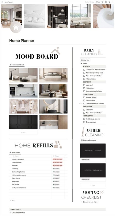 notion template ideas free Notion Cleaning Schedule Template, Notion Cleaning Template, Notion Routine Template, Notion Widget, Notion Planner Template, Cleaning Schedule Templates, Life Planner Organization, Aesthetic Notion, Notion Planner