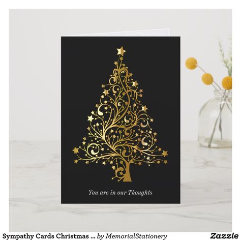 Mini Canvas Ornaments, Paintings With Gold, Typography Holiday Card, Chalkboard Stencils, Watercolor Xmas Cards, Watercolour Christmas Cards, Black Tie Christmas, Handmade Holiday Cards, Christmas Tree Stencil