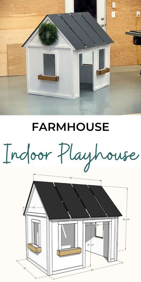 Indoor Playhouse Plans, Diy Playhouse Indoor, Play Houses For Kids Indoor, Diy Indoor Playhouse, Play Houses Diy, Playhouse Diy, Playhouse Indoor, Kids Indoor Playhouse, Kids Playhouse Outdoors