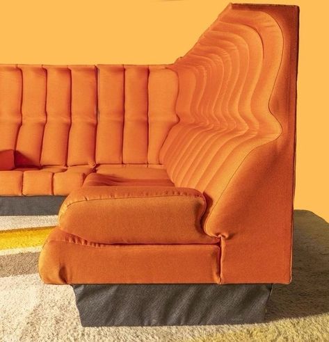 Orange Corner Sofa, Highback Sofa, Seating Corner, Art Deco Sofa, Teak Sofa, Sofa Price, 4 Elements, German Design, Vintage Sofa