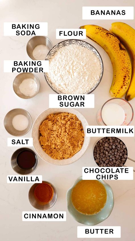 Banana Chocolate Chip Muffins (Eggless) Eggless Banana Chocolate Chip Muffins, Banana Chocolate Chip Muffins No Egg, One Egg Banana Bread, Eggless Banana Bread Muffins, Banana Muffins Without Eggs, No Egg Banana Muffins, Banana Nut Chocolate Chip Muffins, Eggless Banana Muffins, Banana Choc Chip Muffins