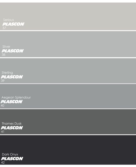 Dark Onyx (42) Plascon Plascon Paint Colours, Plascon Paint, Plascon Colours, Outside House Paint, Grey Interior Doors, Dark Grey Paint, Paint Color Chart, Farmhouse Paint Colors, Painted Patio