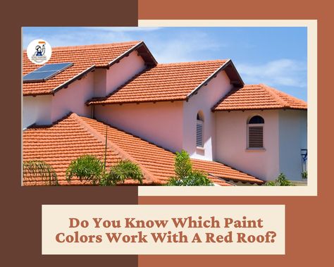 A home with a red tiled roof stands out from the crowd. Red tile is simply one component of a vividly painted color scheme for several property owners. So which colors will go well with your red roof? https://www.roziopainting.com/posts/do-you-know-which-paint-color-works-with-a-red-roof Exterior Paint Colors For House With Clay Tile Roof, Red Tile Roof House Exterior Colors, Maroon Roof House Colors, Exterior House Colors With Red Tile Roof, Red Roof Tiles Exterior Paint Colors, Red Tile Roof Exterior Paint Colors, Terracotta Roof Colour Scheme, Red Spanish Tile Roof House Colors, Terracotta Roof House Exterior Colors