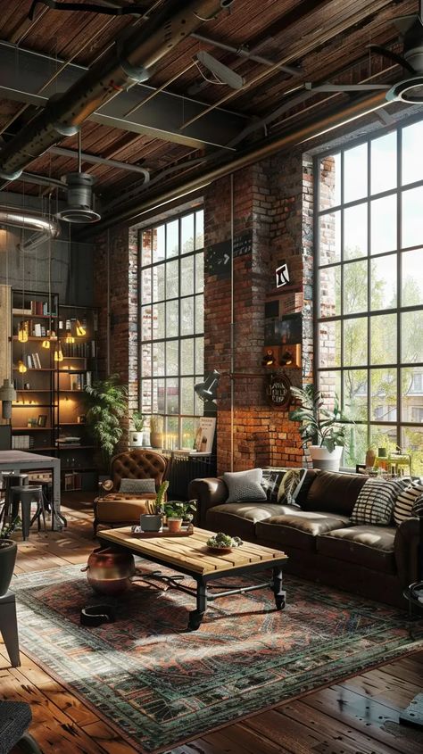 Embrace the Urban Chic: Exploring Industrial Living Room Styles - Decoholic Kitchen Counter Decor Ideas, Colored Toilets, Counter Decor Ideas, Throw Blanket Couch, Scandinavian Houses, Industrial Living Room, Ceramic Toilet, Floral Throw Blanket, 2024 Kitchen