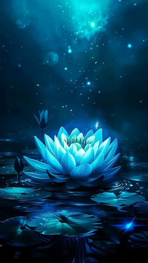 Blue Lotus Flower Wallpaper, Blue Lotus Aesthetic, Blue Lotus Wallpaper, Aesthetic Lock Screen Wallpaper, Aesthetic Lock Screen, Lotus Flower Wallpaper, Lotus Wallpaper, Blue Lotus Flower, Mandala Wallpaper