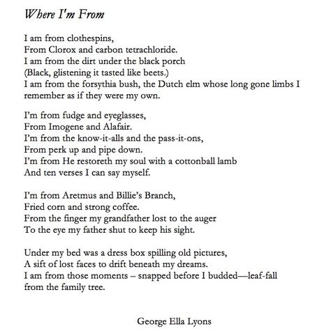 I Am From Poem, Where Im From Poem, I Am Poem Template, Formal Writing, Reading Support, I Am Poem, 8th Grade English, Poem Template, Class Discussion