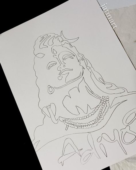 Sanatan Dharm Drawing, Adiyogi Shiva Drawing Outline, Bholenath Canvas Painting, Adiyogi Outline, Shiv Outline, Shiv Ji Drawing Easy For Kids, Adiyogi Mandala Art, Shiv Painting Canvases Easy, Shivji Canvas Painting