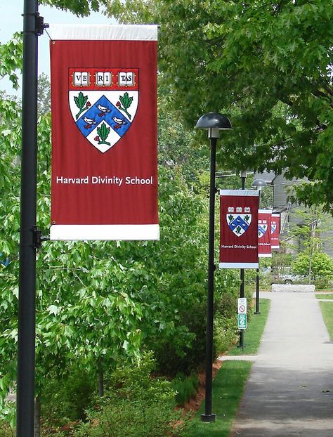 School Flag Design, Flag Banner Design, Flag Signage, New England Flag, School Flag, College Banner, University Entrance, Boarding School Aesthetic, Flag Ideas