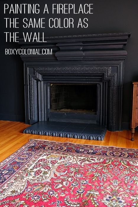 Painting walls and fireplace the same color: this is Benjamin Moore's Hale Navy Hale Navy Walls, Navy Fireplace, Hale Navy Benjamin Moore, Fireplace Trim, Mill Work, Navy Paint, Room Styling, Paint Fireplace, Hale Navy