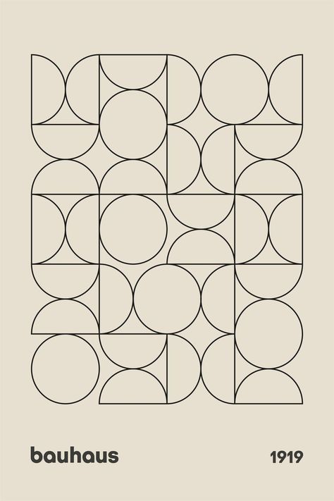 Bauhaus Design Pattern, Bauhaus Poster Design, Anatomy Vintage, Bauhaus Pattern, Geometric Artwork, Bauhaus Art, Mid Century Modern Wall Art, Bauhaus Poster, Bauhaus Style