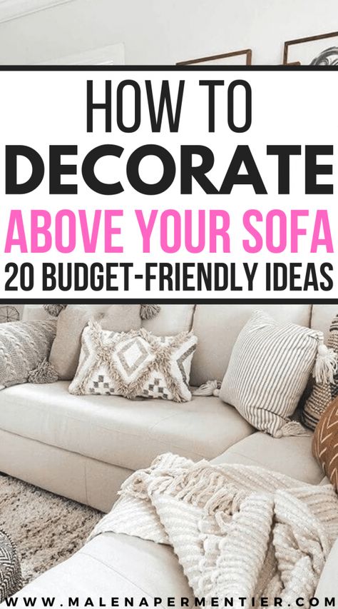 Couch Wall Decor Ideas, Behind Couch Decor, Decor Over Couch, Wall Behind Sofa, Decor Behind Couch, Wall Behind Couch, Decor Above Couch, Above Couch Decor, Couch Wall Decor