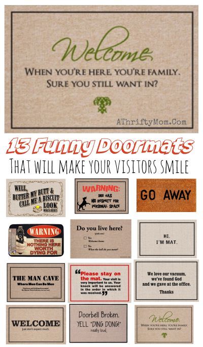 Funny welcome mats,  Silly Doormat that will make youre guest smile, make a great gift for someone who knows how to laugh or is mean as heck lol, gag gift Diy Door Mats, Doormat Quotes, Funny Welcome Signs, Welcome Quotes, Doormat Ideas, White Elephant Gift Exchange, Door Mat Diy, Funny Welcome Mat, White Elephant Gifts Exchange