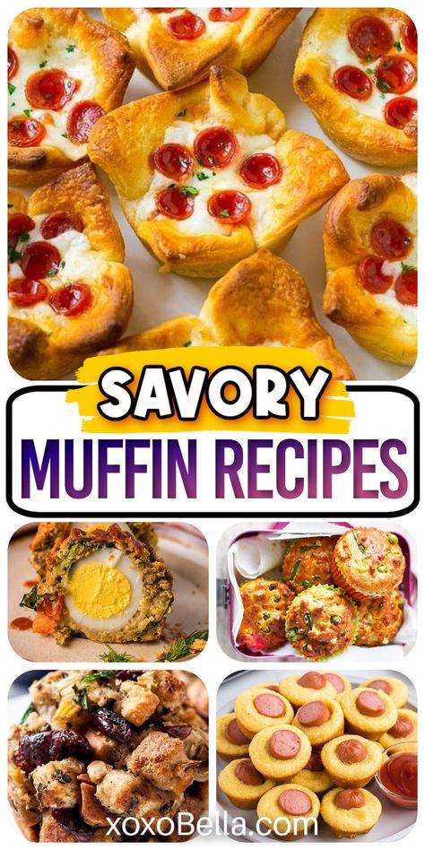 Easy savory muffins to make Pull Apart Sweet Bread, Easy Potato Pancake Recipe, Muffin Ideas, Mini Muffin Tin Recipes, Pancake Syrup Recipe, Muffin Cups Recipes, Muffin Pan Recipes, Savory Muffins Recipes, Fruit Muffins