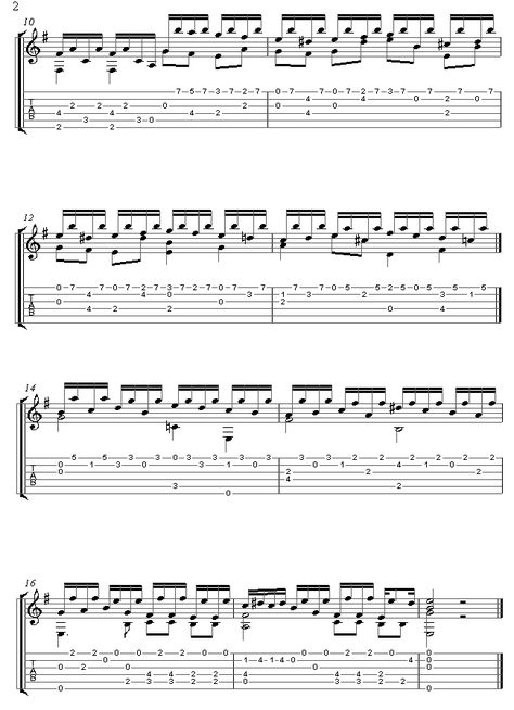 Bach -  Toccata and Fugue in D minor (excerpt) sheet music for Guitar Free Guitar Sheet Music, Sheet Music For Guitar, Classical Guitar Sheet Music, Music For Guitar, Guitar Classes, Guitar Strumming, Blues Guitar Lessons, Guitar Tabs Songs, Music Tabs