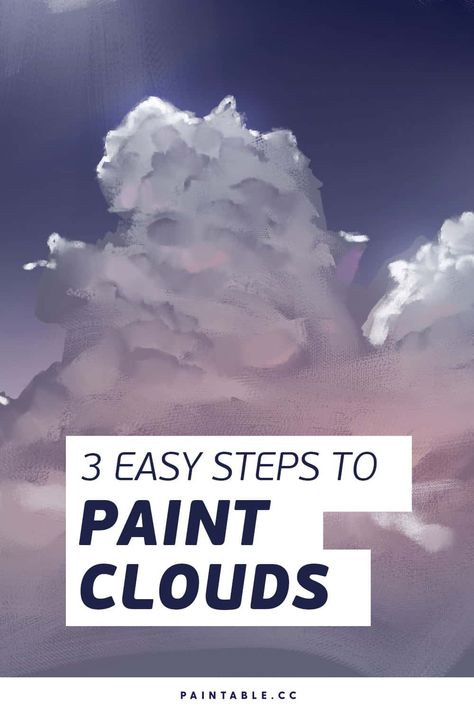 Big Sky Paintings, Painting Clouds On Walls, How To Paint Clouds On A Wall, How To Paint Clouds Acrylic, Painting Clouds Tutorial, Cloud Shading, Coastal Photos, Cloud Painting Acrylic, Photo Studies