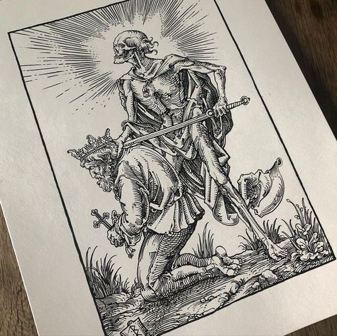 𝔅𝔦𝔩𝔩𝔶 𝔅𝔢𝔯𝔫𝔢𝔯𝔱 on Instagram: “Finished this one, pen and ink on Bristol Velum. Thinking about selling this one, when a reasonable offer comes along I would part with…” Billy Bernert, Backpiece Tattoo, Woodcut Tattoo, Engraving Tattoo, Medieval Tattoo, Woodcut Art, Horror Artwork, Engraving Illustration, Dark Art Tattoo