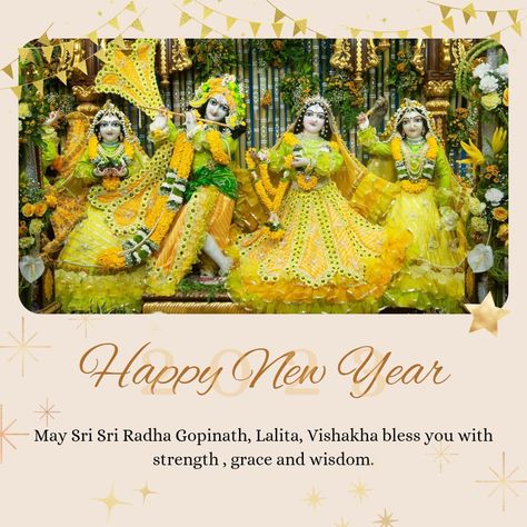 May this year be full of services unto the Supreme Lord and all the Vaishanavas. Let's make a firm resolution to make preaching krishna consciousness our life and soul, make everyone develop love for Krishna and make their pathway back home, back to Godhead. That would be the true beginning of a New Year. Love For Krishna, New Year Wish, New Year Wishes Messages, Krishna Consciousness, Krishna Wallpapers, Happy New Year Wishes, Lord Krishna Wallpapers, Krishna Wallpaper, New Year Wishes