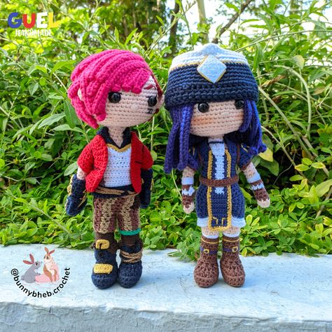 Arcane Crochet, Violet And Caitlyn, Vi And Cait, Free Crochet Bag, Crochet Aesthetic, Knit Ideas, Paper Toy, Arcane League Of Legends, Fun Crochet