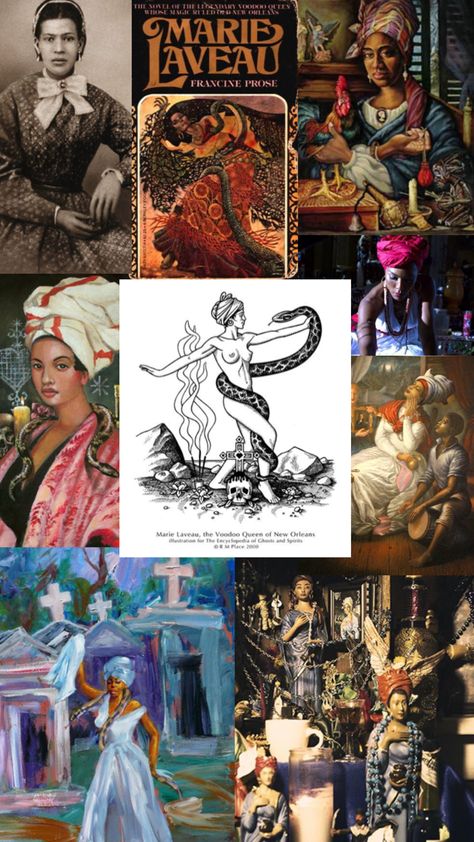 Black American Culture, Marie Laveau, African Spirituality, African American Culture, Ancient Beauty, Fantasy Aesthetic, Black American, Aesthetic Collage, Art Sketchbook