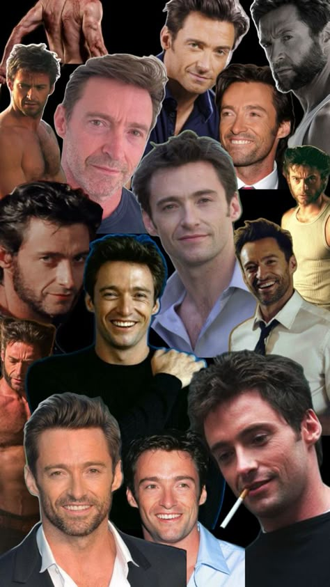 Hugh Jackman Collage, Hugh Jackman Wallpaper Iphone, Hugh Jackman Wallpaper, Wolverine Wallpaper, Carrd Png, Wolverine Movie, Deadpool And Wolverine, Wolverine Art, Wolverine Hugh Jackman