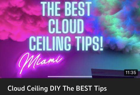 Best DIY clould ceiling tips no one tell you about!! #diy #cloudceiling #ledceilinglight #tiktokclouds #cloudceiling #miami #creative Diy Clouds Ceiling, Clouds Ceiling, Diy Cloud Light, Cloud Bedroom, Ceiling Diy, How To Make Clouds, Cloud Ceiling, Lightning Cloud, Cloud Mirror