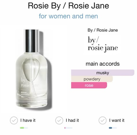 Jeremy Fragrance, By Rosie Jane, Perfume Wishlist, Soft Summer Palette, Clean Perfume, Pampering Routine, Perfume Collection Fragrance, Glam Hair, Pretty Skin Care