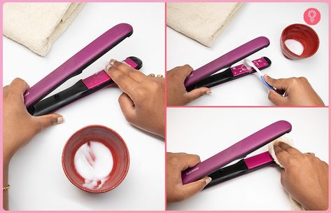 How To Clean Hair Straightener, How To Clean Straightener Irons, How To Clean Flat Iron, Clean Flat Iron, Chi Straightener, Iron Cleaning, Iron Cleaner, Titanium Flat Iron, Hair Appliances