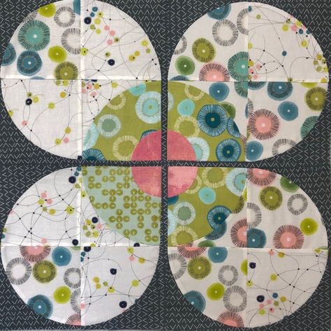 Blossom Quilt, Printed Paper Pattern, Circle Quilt Patterns, Drunkards Path Quilt, Drunkards Path, Sew Kind Of Wonderful, Big Block Quilts, A Group Of Friends, Circle Quilts