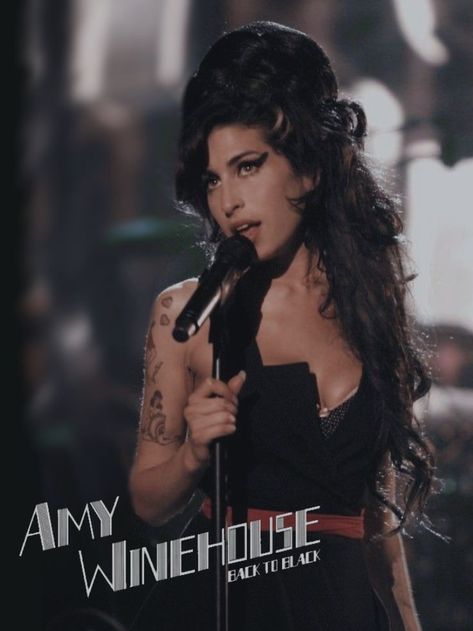 Back To Black Amy Winehouse, Amy Winehouse Poster, Amy Winehouse, Back To Black, Winter Outfits, A Woman, Music, Hair, Black