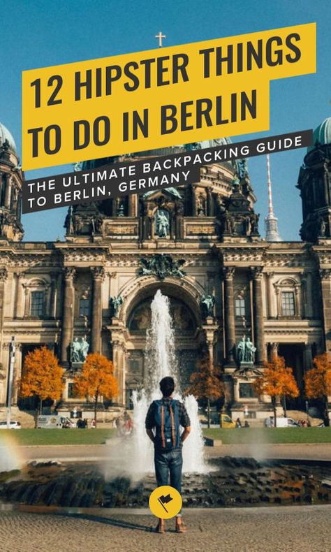 12 Hipster Things to Do in Berlin - The Ultimate Backpacking Guide to Berlin, Germany - People have been raving about Berlin to me ever since I started this blog 2 years ago. "A city like no other", "the creative capital of Europe", "artistic city full of hipsters cafes", "one hell of a party" are a few words they described Berlin. The more I hear about... #destinations #germany #berlin #hipster #tourists #europe #westerneurope Hipster Cafe, Berlin Germany Travel, Germany Travel Destinations, Things To Do In Berlin, Backpacking Guide, Germany Travel Guide, Berlin Travel, Germany Berlin, Cities In Germany