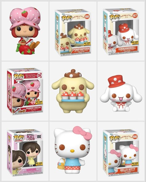 Sanrio Pop Figures, Hello Kitty Funko Pop, Strawberry Shortcake Funko Pop, Hello Kitty Funko Pop Collection, Mini Funko Pop, Tokidoki Funko Pop, Игрушки Funko Pop, Miniso Blind Box Sanrio, Funko Pop Dolls