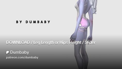 Get more from Dumbaby on Patreon Sims 4 Hip Slider Mod, Sims 4 Hip Slider, Sims 4 Mm, Sliders, Sims 4