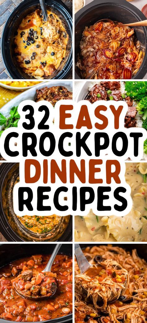 Slow Cooker Dinner Recipes – From a healthy crockpot chicken to a juicy slow cooker beef, these are the best crockpot dinner ideas to make a on a daily basis. These crock pot dinner ideas are the perfect solution for busy weeknights! Sunday crockpot meals, crockpot dinners, crockpot beef, crock pot dinner ideas, slow cooker dinner ideas, cheap family dinner recipes, cheap meals, budget friendly dinner recipes, cheap dinner recipes, kid friendly dinner ideas, crock pot meals for a family. Fast Crock Pot Meals Dinner, One Pot Meal Crockpot, Slow Cook Dinner Ideas, Non Chicken Crockpot Meals, Best Rated Crockpot Recipes, Large Group Crockpot Meals, Crock Pot Meal Recipes, Healthy Chicken Crock Pot Meals, Crock Pot Supper Ideas