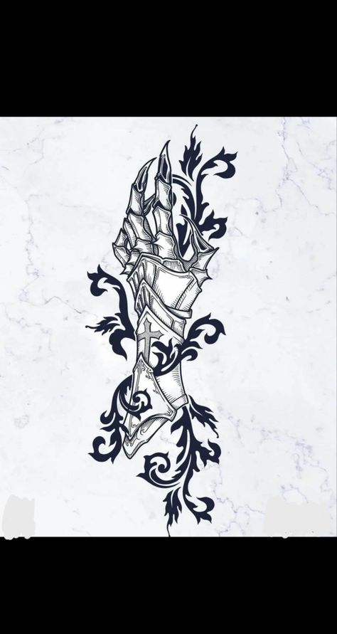 Medieval Patchwork Tattoo, Medieval Tattoo Design, Medevil Tattoo Designs, Midevil Tattoo Design, Vampire Knight Tattoo, Woodcut Tattoo, Medusa Tattoo Design, Medieval Tattoo, Mystical Tattoos