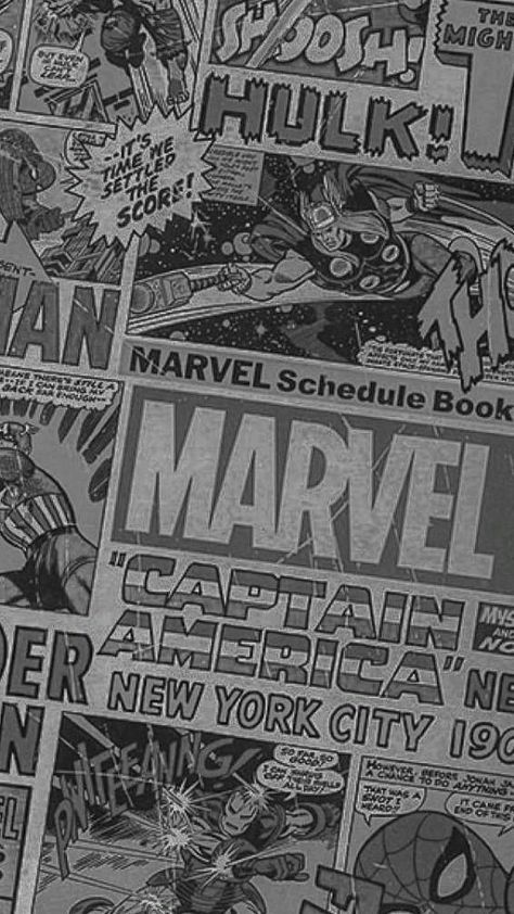 Marvel Wallpaper Avengers, Marvel Poster Vintage, Comic Book Wallpaper, Newspaper Wallpaper, Wallpaper Avengers, Marvel Iphone Wallpaper, Marvel Wallpaper Hd, Wallpaper Marvel, Comic Collage