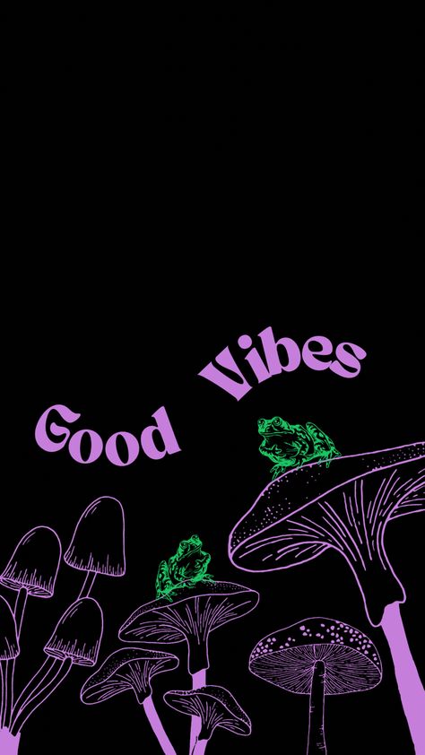 Edgy Green Wallpaper, Dark Mushroom Aesthetic Wallpaper, Purple Frog Aesthetic, Purple And Green Wallpaper Iphone, Purple And Green Wallpaper Aesthetic, Mushroom Wallpaper Aesthetic Iphone, Purple Mushroom Wallpaper, Purple And Green Aesthetic Wallpaper, Purple Vibe Wallpaper