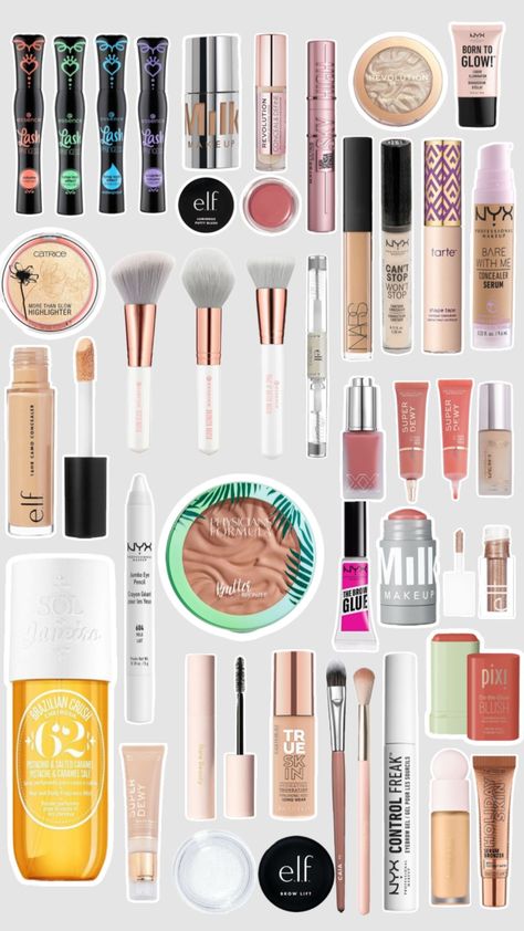 Realistic wishlist Realistic Wishlist, Girly Products, Skincare Wishlist, Pretty Products, Preppy Gifts, Makeup Images, Makeup Wishlist, Dry Skin Body, Top Makeup