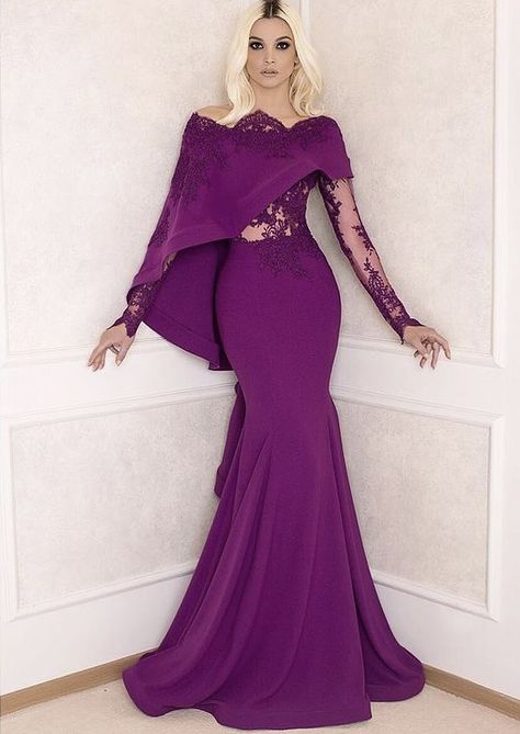 MOKITA 2016 COLLECTION Queens Gown, Prom Dress Purple, Mermaid Prom Dresses Lace, Unconventional Wedding Dress, Mermaid Evening Gown, Formal Evening Dress, فستان سهرة, Mermaid Evening Dresses, Formal Dresses For Women