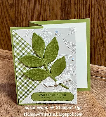 Stamp with Susie: Changing Leaves Fun Fold card Leaves Cards Ideas, Stampin Up Golden Greenery Cards, Su Changing Leaves Cards, Su Changing Leaves, Changing Leaves Stampin Up Cards, Changing Leaves, Leaf Cards, Heart Cards, Fun Fold Cards